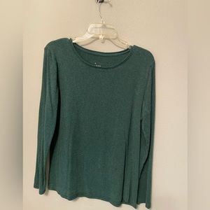Long sleeve tshirt, green, size large, from Target